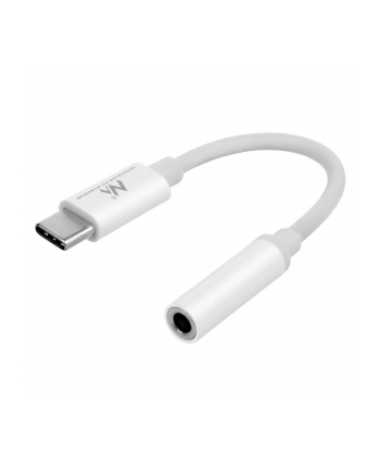 Kabel adapter Maclean MCTV-847 USB Type-C - 3,5mm mini jack biały