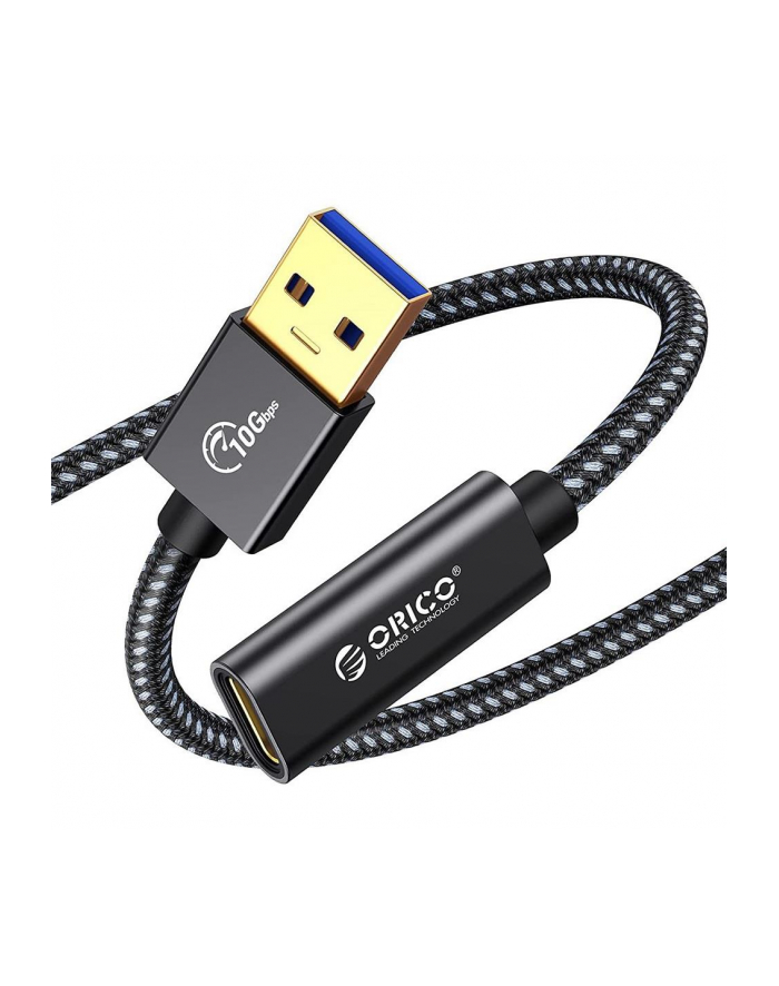 Kabel USB Orico ACF31-10-BK-BP USB-C - USB-A (F-M) 3.1, 10Gbps, PD 60W, oplot główny