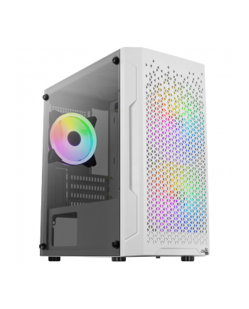 Aerocool Trinity Mini-Tower V2, Tempered Glass - biały nr 2