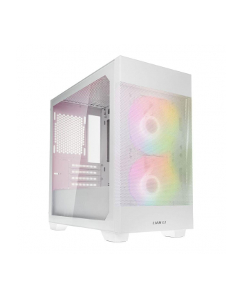 Lian Li LANCOOL 205M Mesh Micro-ATX-Gehäuse, Tempered Glass - biały