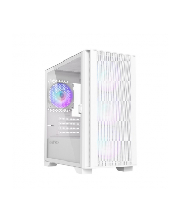 Montech AIR 100 ARGB, Micro-ATX, Tempered Glass - biały