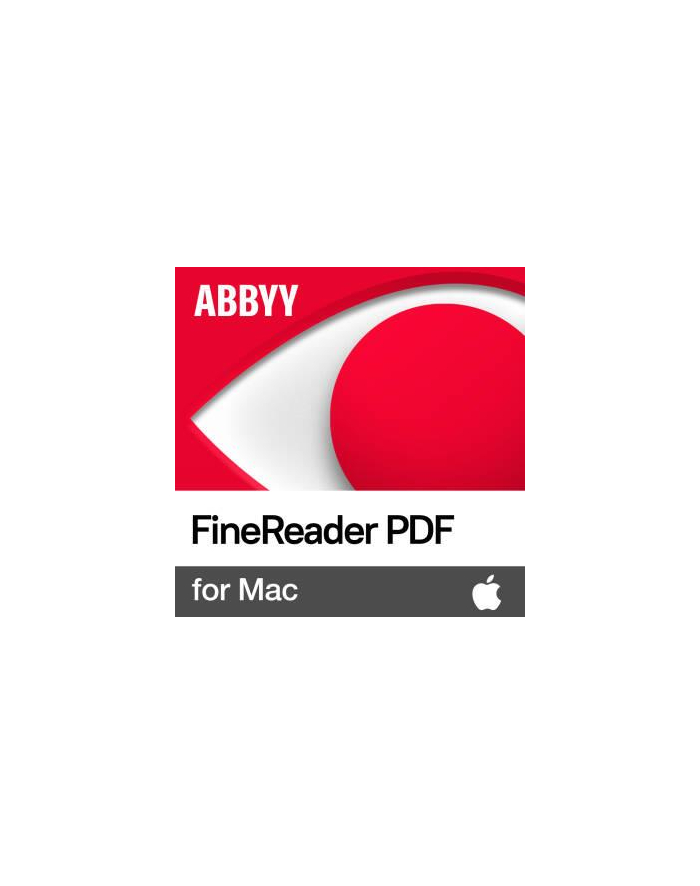 ABBYY FineReader PDF for Mac Single User - 1 rok, lic.Ograniczona Czasowo GOV/NPO/EDU główny
