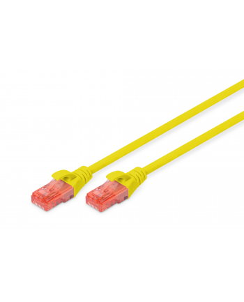 Patchcord DIGITUS UTP kat. 6 2m PVC żółty