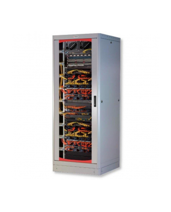 Szafa stojąca, zmontowana Intellinet 27U, 600x800, Rack 19'', szklane drzwi, szara