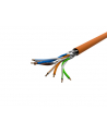 Kabel UFTP Lanberg kat. 6A 500m B2CA drut CU LSZH orange fluke passed - nr 4