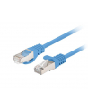 Patchcord Lanberg FTP kat.6 0,5m niebieski 10-pack - nr 1