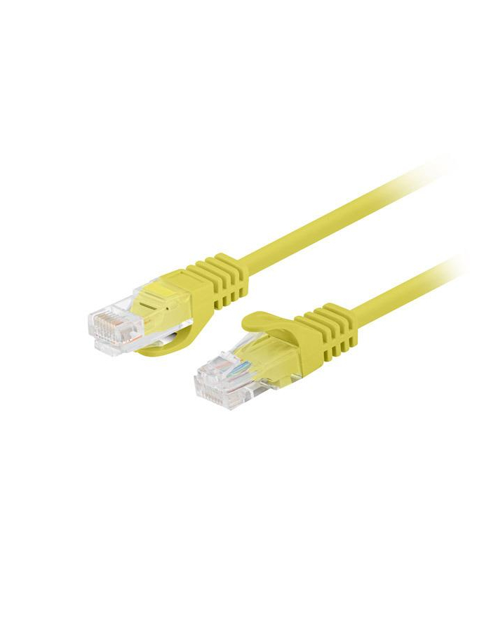 Patchcord Lanberg UTP kat.6 0,5m żółty 10-Pack główny