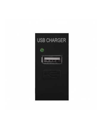 Gniazdo USB z ładowarką Maclean MCE727B pojedyncze, 1A, czarne