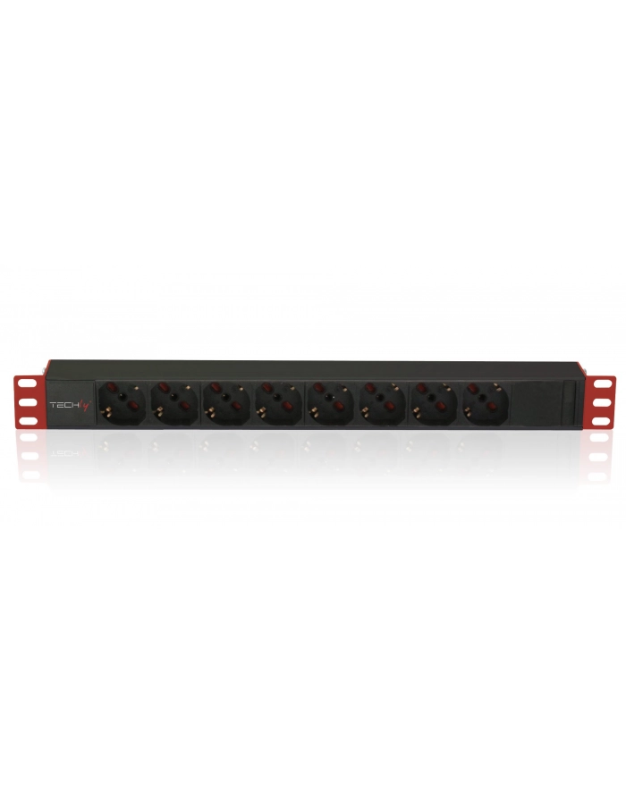 Listwa zasilająca Techly Rack 1U, 8xSchuko 250V/16A C14 2m główny