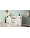 cama meble Komoda 160x80x35 GRANERO biały/biały połysk - nr 12