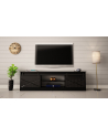 cama meble Szafka RTV GRANERO 200x56 7x35 czarny/czarny poł - nr 11