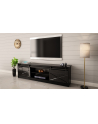 cama meble Szafka RTV GRANERO 200x56 7x35 czarny/czarny poł - nr 12