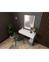 cama meble Toaletka z lustrem PAFOS 80x41 6x100 biały mat - nr 10