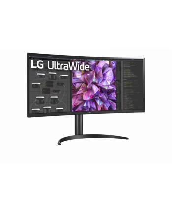 LG Curved Monitor 34WQ75C-B 34 '', IPS, QHD, 3440 x 1440, 21:9, 5 ms, 300 cd/m², Black, 60 Hz, HDMI ports quantity 2