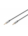 digitus Kabel połączeniowy audio MiniJack Stereo Typ 3.5mm/3.5mm M/M nylon 1m - nr 1