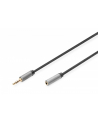 digitus Kabel przedłużający audio MiniJack Stereo Typ 3.5mm/3.5mm M/Ż nylon 3m - nr 1