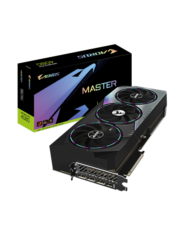 gigabyte Karta graficzna GeForce RTX 4080 Aorus Master 16GB GDDR6X 256bit HDMI główny