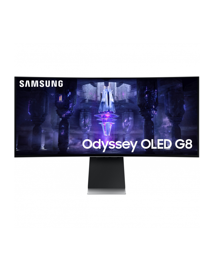 samsung Monitor 34 cale LS34BG850SUXEN OLED 3440x1440 UltraWQHD 21:9 1xMicroHDMI/1xMiniDP/2xUSB-C (65W) 0,1ms zakrzywiony WiFi/BT HAS 175Hz SMART Gaming 2Yd2 główny