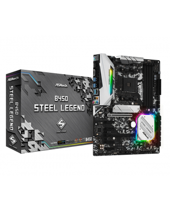 asrock Płyta główna B450 STEEL LEGEND AM4 4DDR4 DP/HDMI ATX