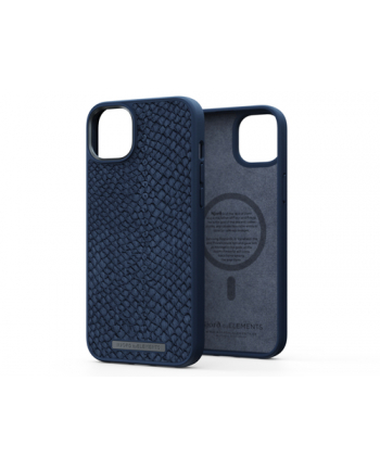 Obudowa dla telefonów komórkowych Njord Salm.Leather Magsafe na Apple iPhone 14 Max (NA42SL01) Niebieski (1649588)