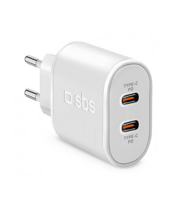 Sbs Travel Charger 2xUSB-C PD 20W (TETRPD20CCW)