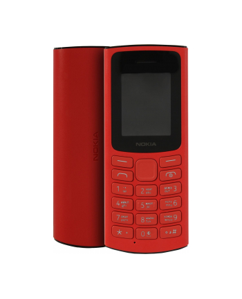 Nokia 105 DS TA-1378 Red, 1.8 '', TFT LCD, 120 x 160  pixels, 48 MB, 128 MB, Dual SIM, Nano Sim, 3G, USB version microUSB, 1020 mAh
