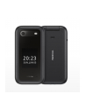 Nokia 2660 Flip Black, 2.8 '', TFT LCD, 240 x 320, Unisoc, T107, Internal RAM 0.048 GB, 0.128 GB, microSDHC, Dual SIM, Główna kamera (tył) 0.3 MP, 1450  mAh - nr 6