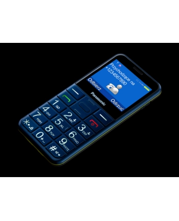 Panasonic KX-TU155EXBN Blue, 2.4 '', TFT-LCD, microSD/microSDHC MB, USB version micro USB, Built-in camera, Główna kamera (tył) 0.3 MP, 32 GB