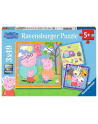 ravensburger RAV puzzle 3X49 Peppa Pig 05579 - nr 1