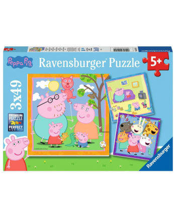 ravensburger RAV puzzle 3X49 Peppa Pig 05579