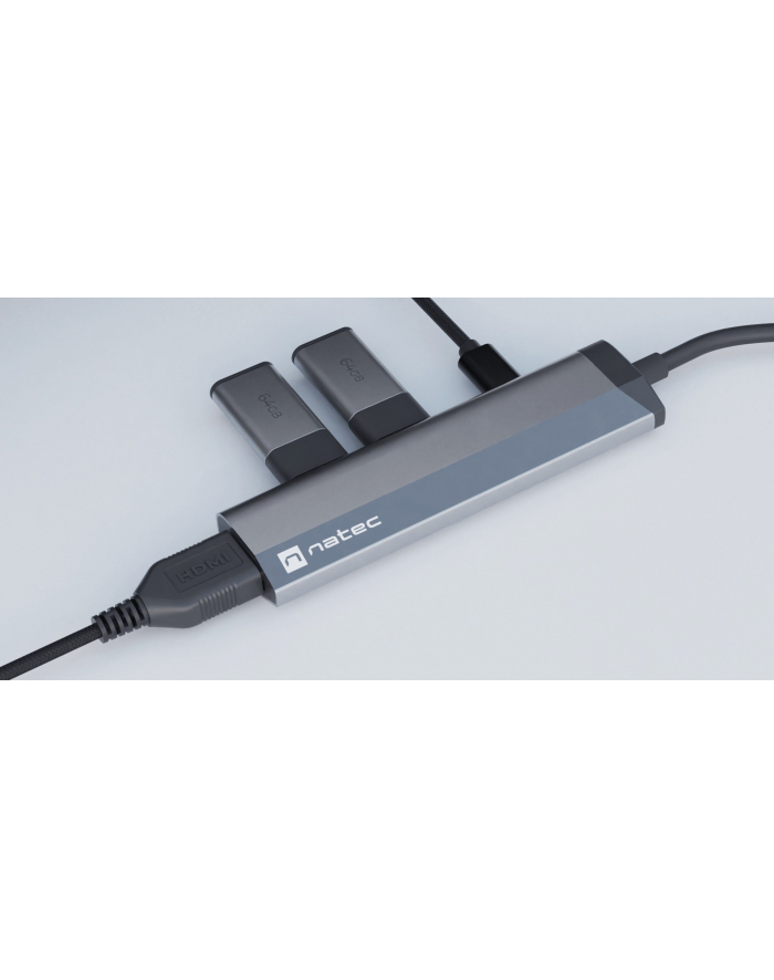 natec Stacja dokująca Multi Port Fowler Slim USB-C PD, 2x USB 3.0, HDMI 4K główny