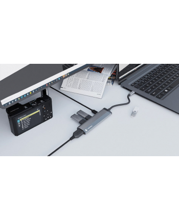 natec Stacja dokująca Multi Port Fowler Slim USB-C PD, 2x USB 3.0, HDMI 4K