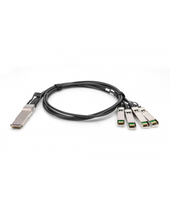 DIGITUS  KABEL DO BEZPOŚREDNIEGO POŁĄCZENIA 40G QSFP+ DO 4XSFP+ 1M  ()