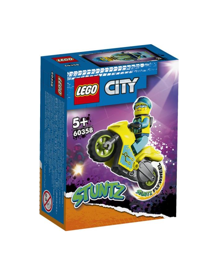 LEGO 60358 CITY Cybermotocykl kaskaderski p5 główny