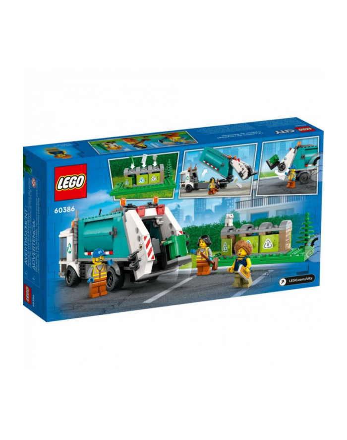 LEGO 60386 CITY Ciężarówka recyklingowa p4 główny