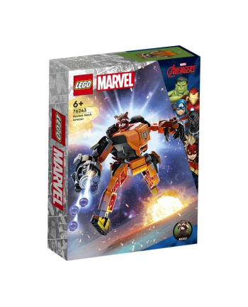 LEGO 76243 SUPER HEROES Mechaniczna zbroja Rocketa p4