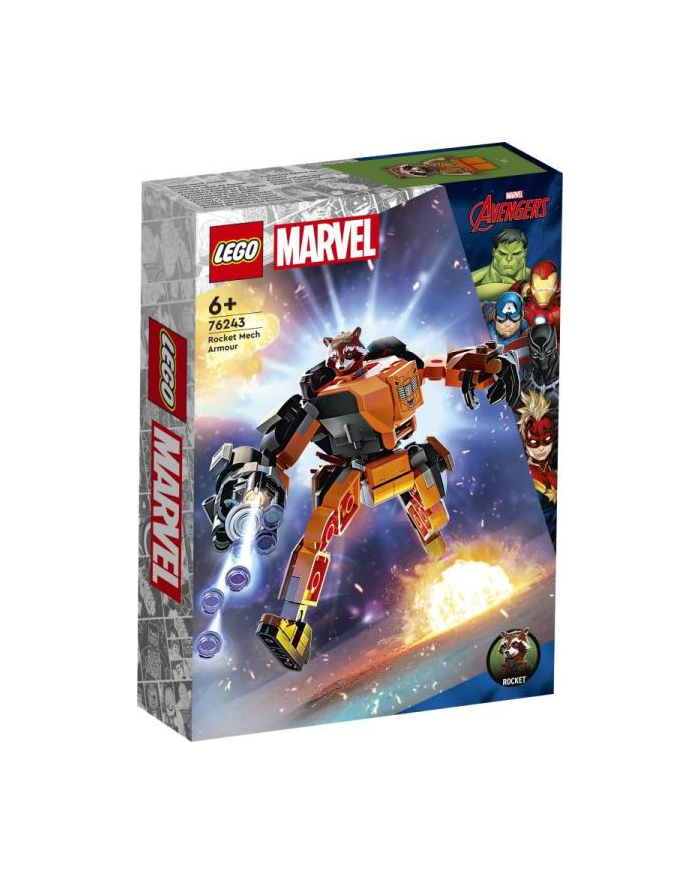 LEGO 76243 SUPER HEROES Mechaniczna zbroja Rocketa p4 główny