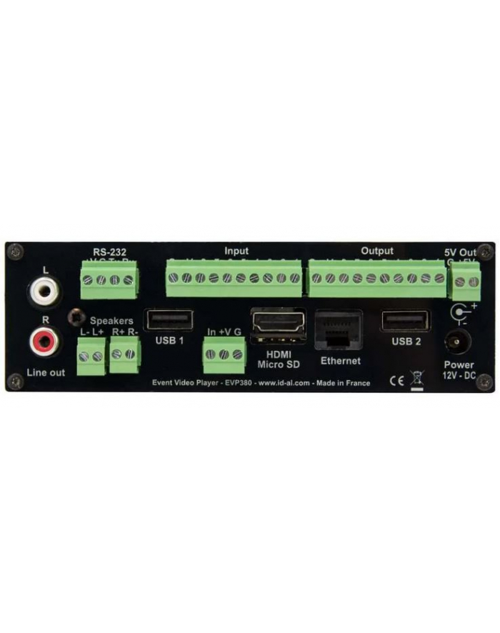 waves system Interaktywny odtwarzacz (show control player) EVP380 główny