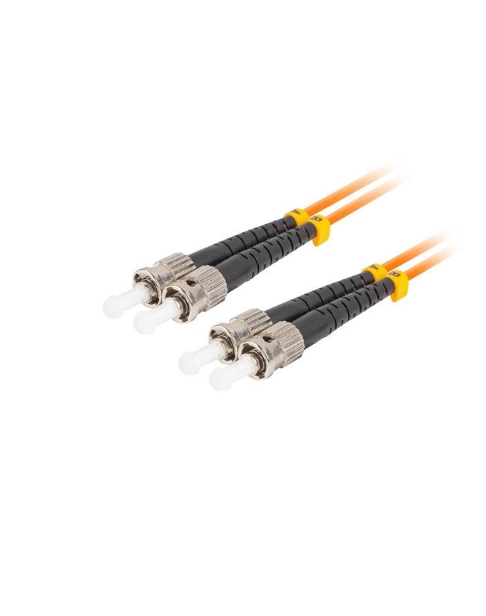lanberg Patchcord światłowodowy MM ST/UPC-ST/UPC DUPLEX 3.0MM OM2 50/125 LSZH 5m pomarańczowy główny