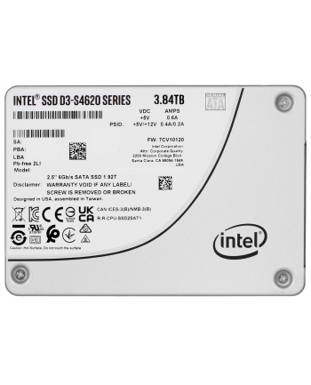 Dysk SSD Solidigm (Intel) S4620 3.84TB SATA 2.5  SSDSC2KG038TZ01 (DWPD up to 5)