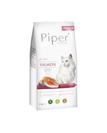 DOLINA NOTECI Piper Sterilised z łososiem 3kg  sucha karma dla kota