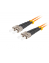 lanberg Patchcord światłowodowy MM ST/UPC-ST/UPC DUPLEX 3.0MM OM2 50/125 LSZH 1m pomarańczowy - nr 1