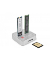 DeLOCK USB 3.0 docking and cloning station M.2 NVMe/M.2 SATA/SD, docking station (M.2 SSD, SD card) - nr 10