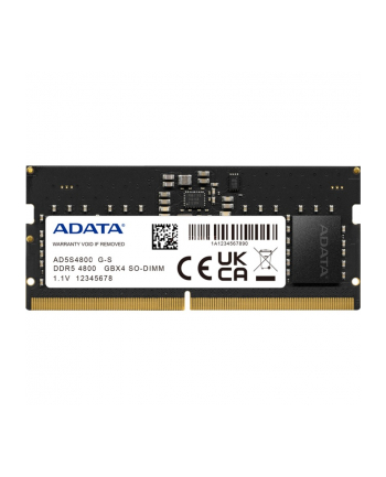 ADATA DDR5 32GB - 4800 - CL - 40 - ECC - SO-DIMM - AD5S480032G-S - Premier - Kolor: CZARNY