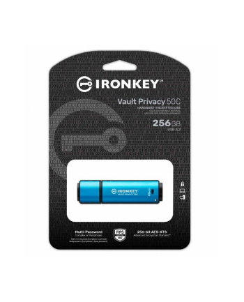 kingston Pendrive 256GB IronKey Vault Privacy 50C AES-256 FIPS-197