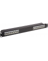 DeLOCK 19  patch panel 16 port Cat.6A (Kolor: CZARNY, 1 U) - nr 2