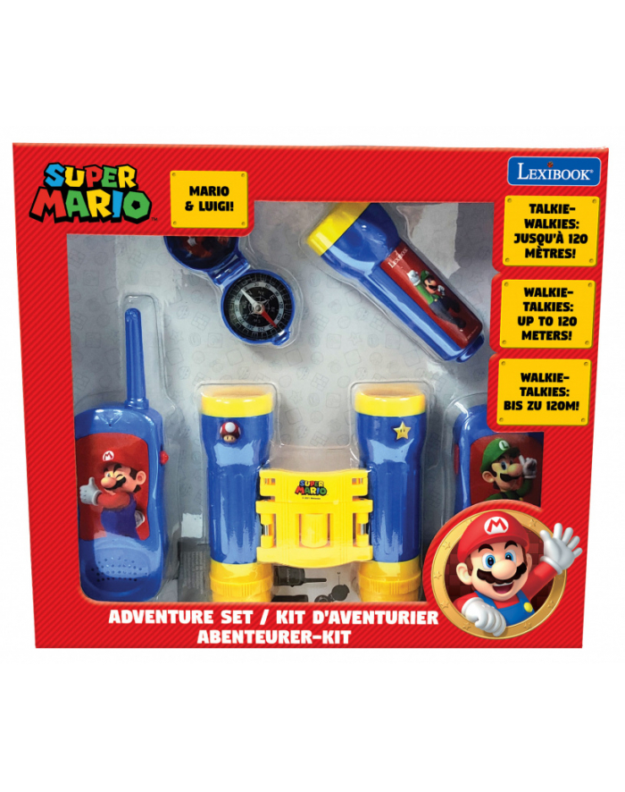 Lexibook Super Mario Walkie Talkie Kompas Lornetka Latarka główny