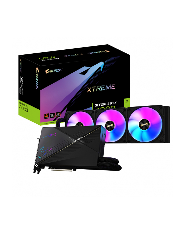 gigabyte Karta graficzna GeForce RTX 4080 Xtreme Waterforce 16GB GDDR6X 256bit 3DP/HDMI główny