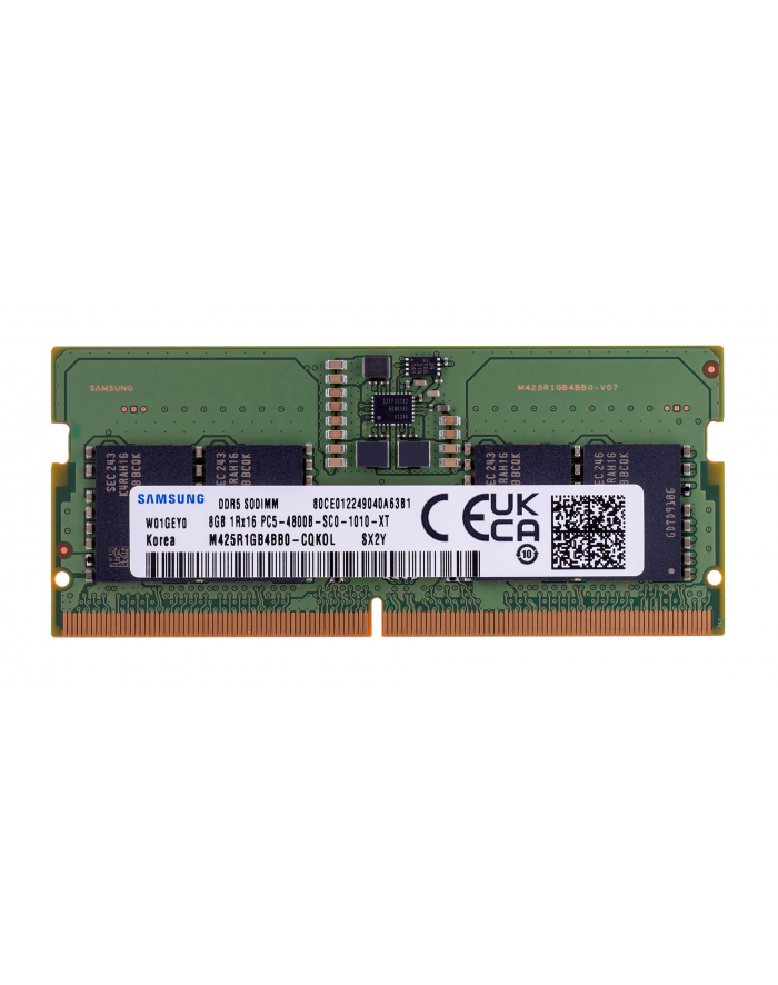 samsung semiconductor Samsung SO-DIMM 8GB DDR5 1Rx16 4800MHz PC5-38400 M425R1GB4BB0-CQK główny