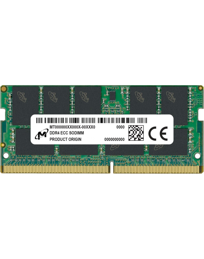 Micron SO-DIMM ECC DDR4 32GB 2Rx8 3200MHz PC4-25600 MTA18ASF4G72HZ-3G2R główny